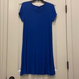 Royal blue t shirt dress